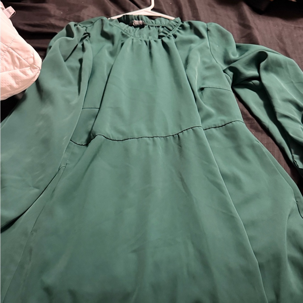 BloomChic Forest Green Blouse